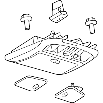 Ford 6N7Z-54519A70-BAA Console Assembly - Overhead