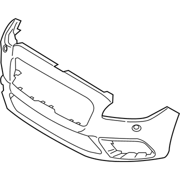 2018 Lincoln Continental Bumper - GD9Z-17D957-DBPTM