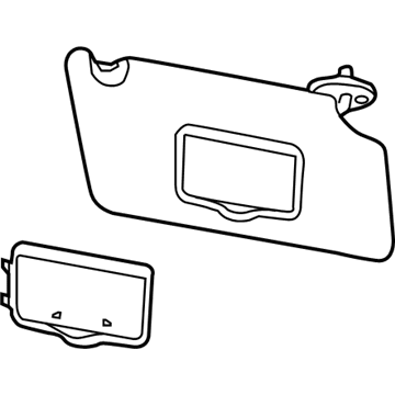 Ford GB5Z-7804105-DA Sun Visor Assembly