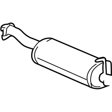 Ford 2C6Z-5230-AA Rear Muffler And Pipe Assembly