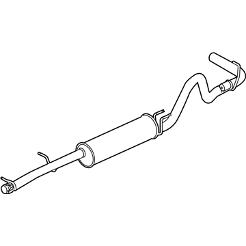 Ford 9C2Z-5230-C Rear Muffler And Pipe Assembly
