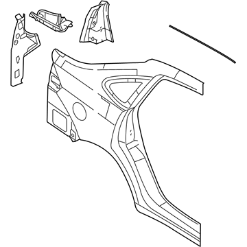 Ford 8S4Z-5427840-A Panel - Quarter - Outer