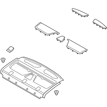 Ford HP5Z-5446668-JB Panel Assembly - Rear Package Tray