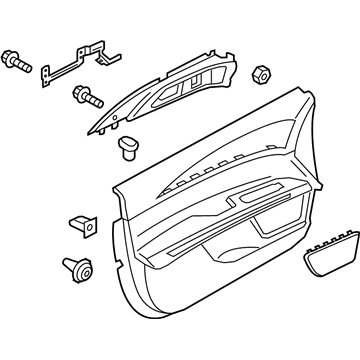 Ford DP5Z-5423942-AB Trim Assembly - Front Door