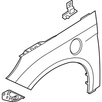 Ford H1EZ-16006-A Fender Assembly - Front