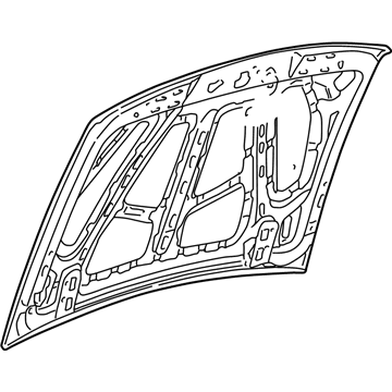 1998 Mercury Mountaineer Hood - F87Z-16612-BA