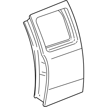 Ford 3L5Z-1324631-BA Door Assembly - Rear - Less Hinges