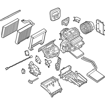 Ford DV6Z-19B555-C Evaporator And Housing Assembly