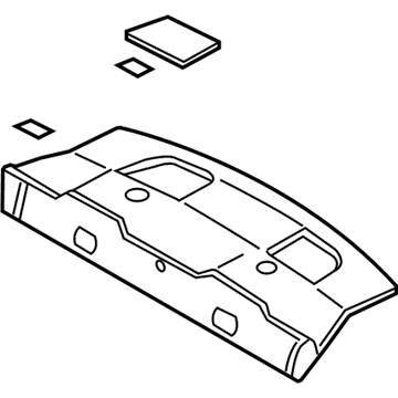 Ford 7R3Z-6346668-KA Panel Assy - Rear Package Tray Trim