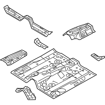 Ford 9E5Z-5411135-A Pan Assembly - Floor - Front