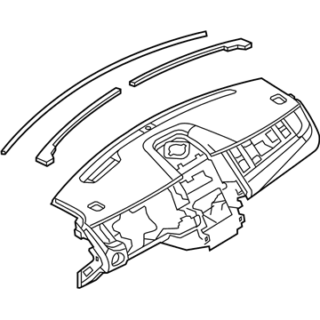 Ford AG1Z-5404320-AA Panel - Instrument