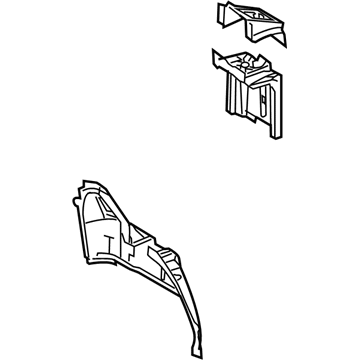 Ford 8S4Z-5427886-A Panel And Wheelhouse - Quarter - Inner