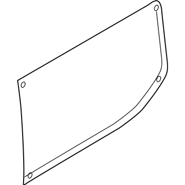 Ford BK3Z-6129711-W Glass - Quarter Window