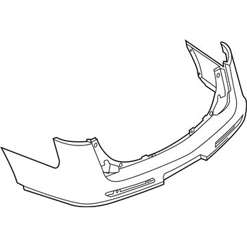2018 Lincoln MKT Bumper - AE9Z-17K835-APTM