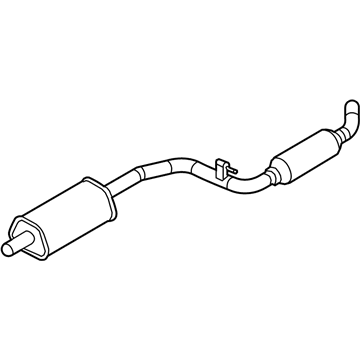 Ford CV6Z-5230-B Centre And Rear Muffler Assembly