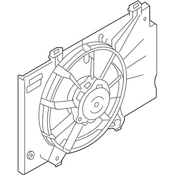 Ford C1BZ-8C607-D Motor And Fan Assembly - Engine Cooling