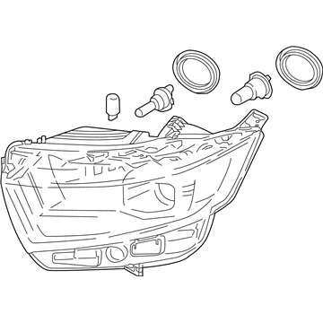 Ford Edge Headlight - FT4Z-13008-A