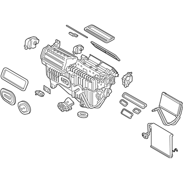 Ford DG9Z-19B555-S Evaporator And Housing Assembly