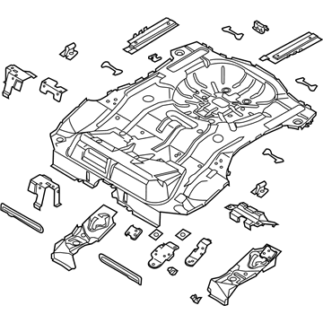 Ford CP9Z-5811215-B Pan Assembly - Floor