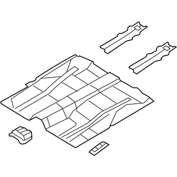 Ford BT4Z-7811141-A Pan Assembly - Floor - Front