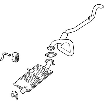 Ford 6W7Z-5230-BB Front Muffler Assembly