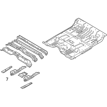 Ford 9L3Z-1811135-B Pan Assembly - Floor