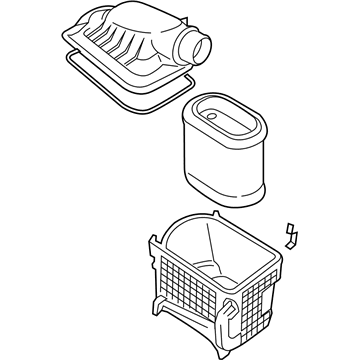 2019 Ford F-450 Super Duty Air Filter Box - HC3Z-9600-C