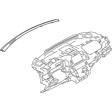 Ford EJ7Z-78045G66-AC Extension - Dash Panel