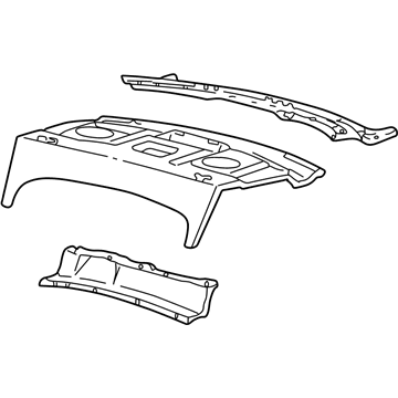 Ford XW4Z5446506AA Panel Assembly Pkg Tray