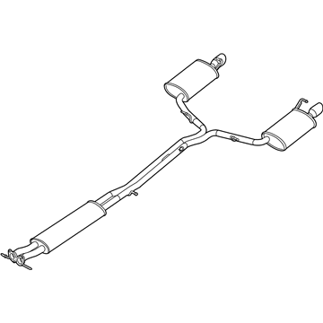 Ford DE9Z-5230-C Centre And Rear Muffler Assembly