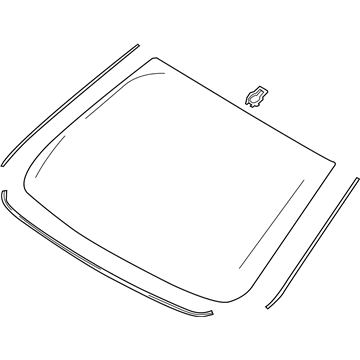 Ford GP5Z-5403100-A Windshield Glass