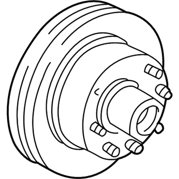 Ford YC2Z-1V102-BA Hub And Disc Assembly