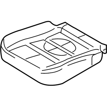Ford 6G1Z-54632A22-A Front Seat Back Cover And Pad