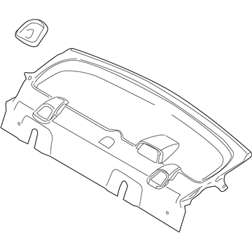 Ford 8S4Z-5446668-AA Panel Assy - Rear Package Tray Trim