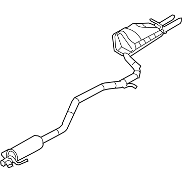Ford 6E5Z-5230-AA Centre And Rear Muffler Assembly