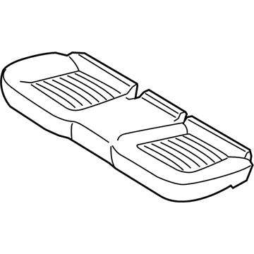 Ford GS7Z-5463804-AB Rear Seat Cushion Cover Assembly