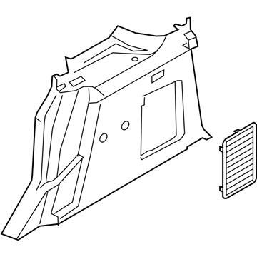 Ford KT1Z-1731013-AB Quarter Trim Assembly