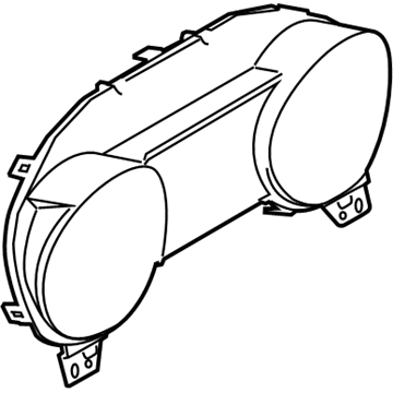 Ford FR3Z-10890-A Mask - Fuel And Temperature Gauge