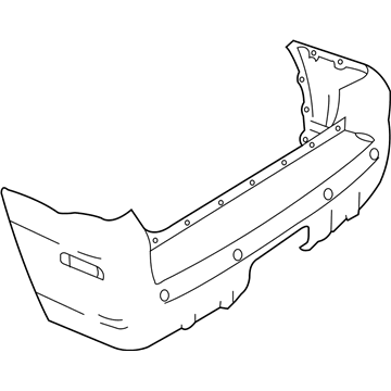 2005 Mercury Mountaineer Bumper - 1L2Z-17K835-XB