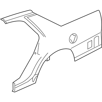 Ford 6W7Z-5427841-A Panel - Quarter - Outer