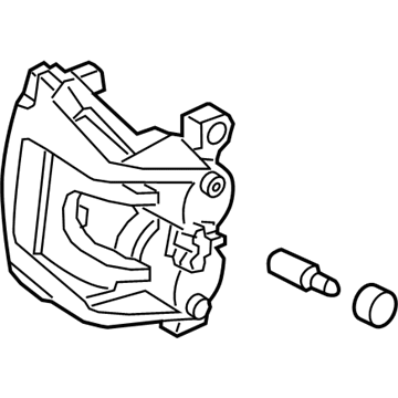 Ford E1GZ-2B120-A Brake Caliper Assembly-Less Pads