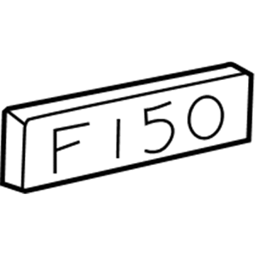 Ford F75Z-16720-EB Self Adhesive Name Plate