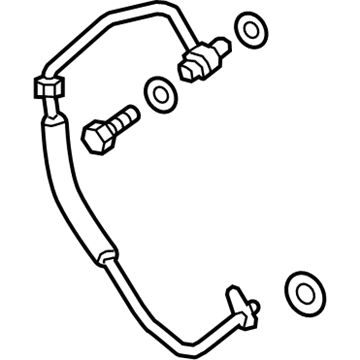 Ford FB5Z-8K153-C Tube - Water Outlet