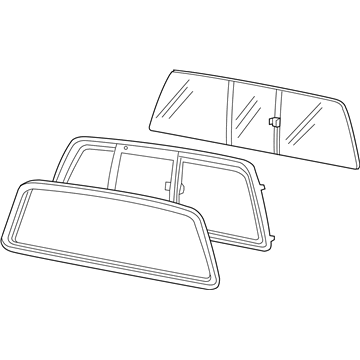 Ford 7C3Z-25422B30-A Glass - Sliding