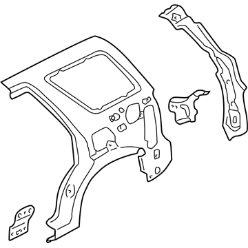 Ford 5L8Z-7827865-AA Panel Assy - Rear Quarter - Inner