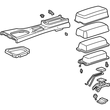 Ford 1W4Z54044D90SAC Panel Assembly Console