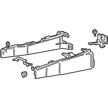 2002 Lincoln LS Center Console Base - XW4Z-54045A36-BAB