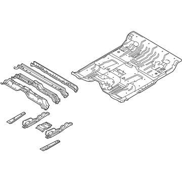 Ford BL3Z-1611135-B Pan Assembly - Floor