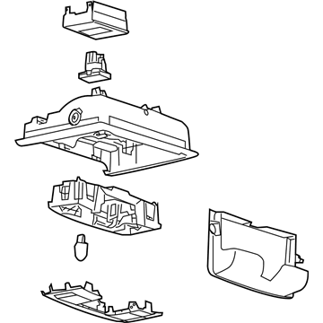 Ford 8G1Z-54519A70-AA Console Assembly - Overhead