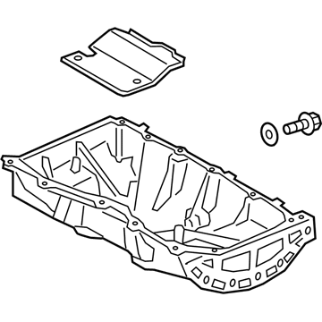 2018 Ford Transit Connect Oil Pan - JX6Z-6675-D